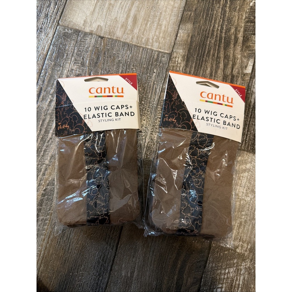 Cantu Wip Hair Cap & Hair Band 10 Wig Caps Elastic Styling Kit New (2)